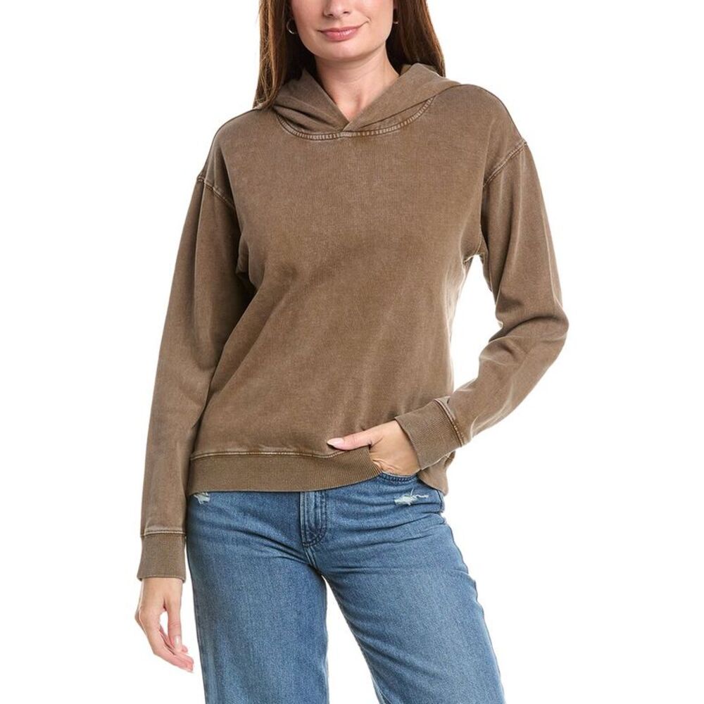 Chaser Womens  Fleece Martini Hoodie, Brown